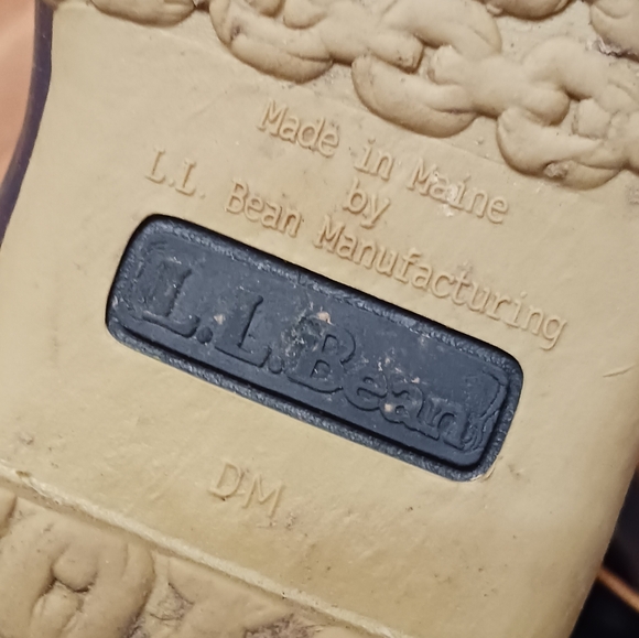 L.L Bean BEAN-BOOTS Ladies DM or 8 Made in Maine Navy Blue - Picture 8 of 8